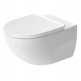 Tualetes pods piekaramais Duravit Architec Rimless ar Soft Close vāku, balts