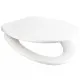 Tualetes poda vāks ar Soft Close Duschy SOFTLUX, balts 805-13