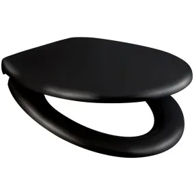 Tualetes poda vāks ar Soft Close Duschy SOFTLUX, melns 805-23