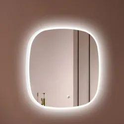 Duschy LED vannas istabas spogulis 60x60 cm ar regulējamu apgaismojumu, 508-08