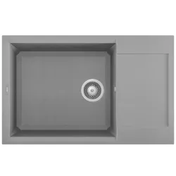 Virtuves izlietne Elleci Easy-310 79x50cm, pelēka