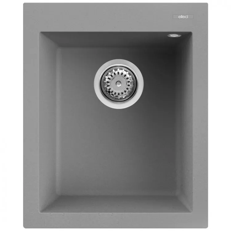 Virtuves izlietne Elleci QUADRA 100 41x50cm, pelēka