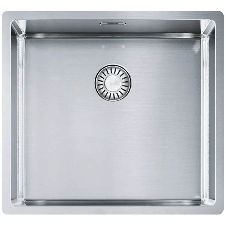 Virtuves izlietne FRANKE BOX 49x45 cm ar PushKnob ventili, BXX 210/110-45