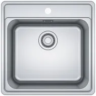Virtuves izlietne FRANKE BELL 51x51 cm, BCX 610-51 ar ventili