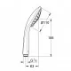 Rokas duša GROHE Euphoria 110 Massage, 3 režīmi, 27239000