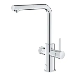 Virtuves izlietnes maisītājs ar izvelkamu izteku Grohe Blue Pure Minta, hroms 30590000