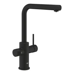 Virtuves izlietnes maisītājs ar izvelkamu izteku Grohe Blue Pure Minta, melns matēts 30590KF0