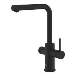 Virtuves izlietnes maisītājs ar izvelkamu izteku Grohe Blue Pure Minta, melns matēts 30590KF0
