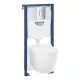 Komplekts Grohe Bau Ceramic WC+rāmis Rapid SL+poga, 103849SH00