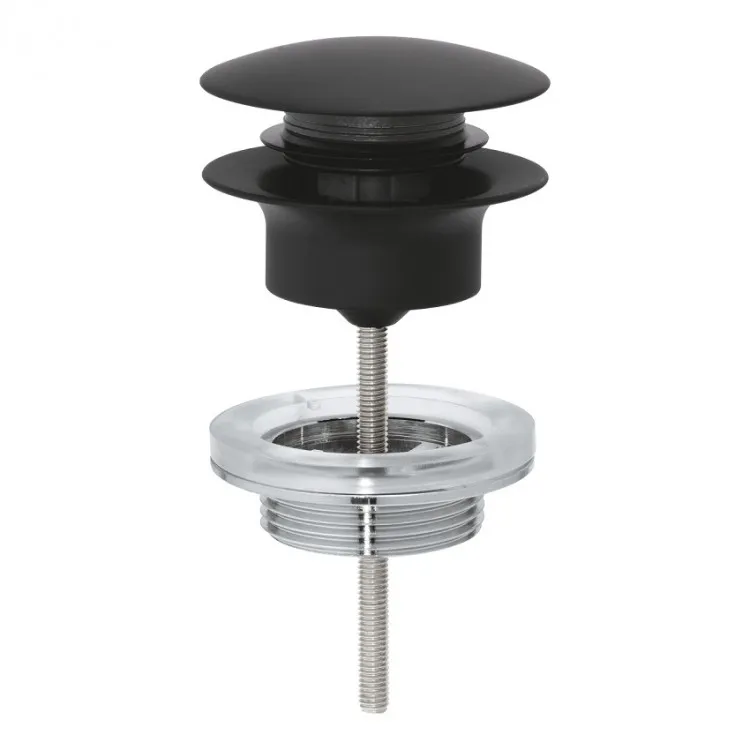 Sifona izplūde Grohe Push-open, Phantom black