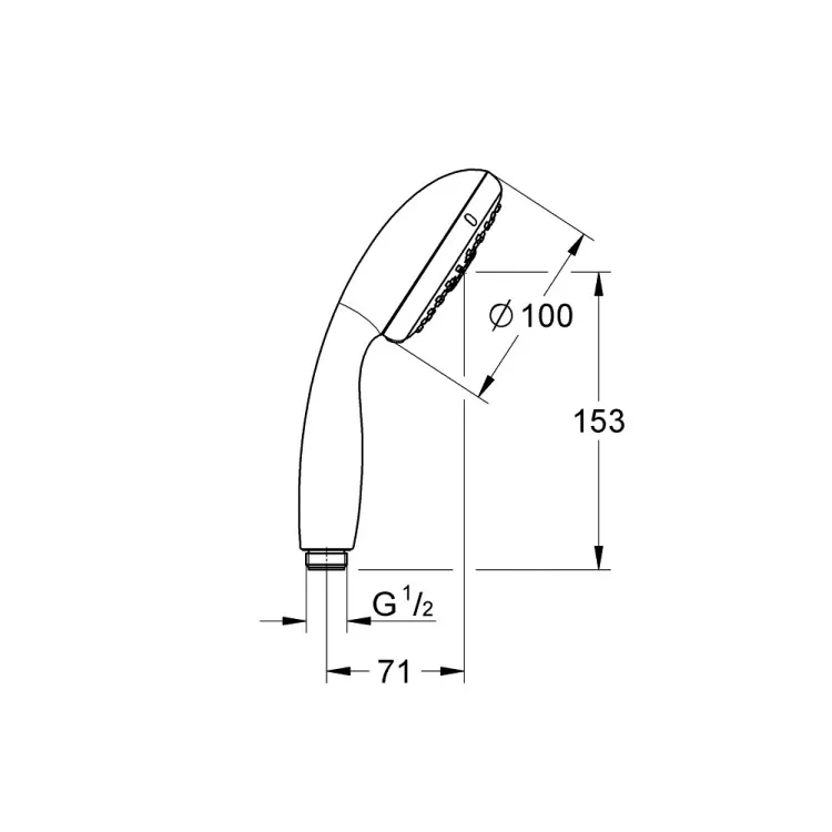 Dušas komplekts GROHE TEMPESTA 100 4 režimi, 28436002