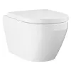 Tualetes pods piekaramais Grohe Euro Ceramic Rimless Triple Vortex ar Soft Close vāku, 102510SH00