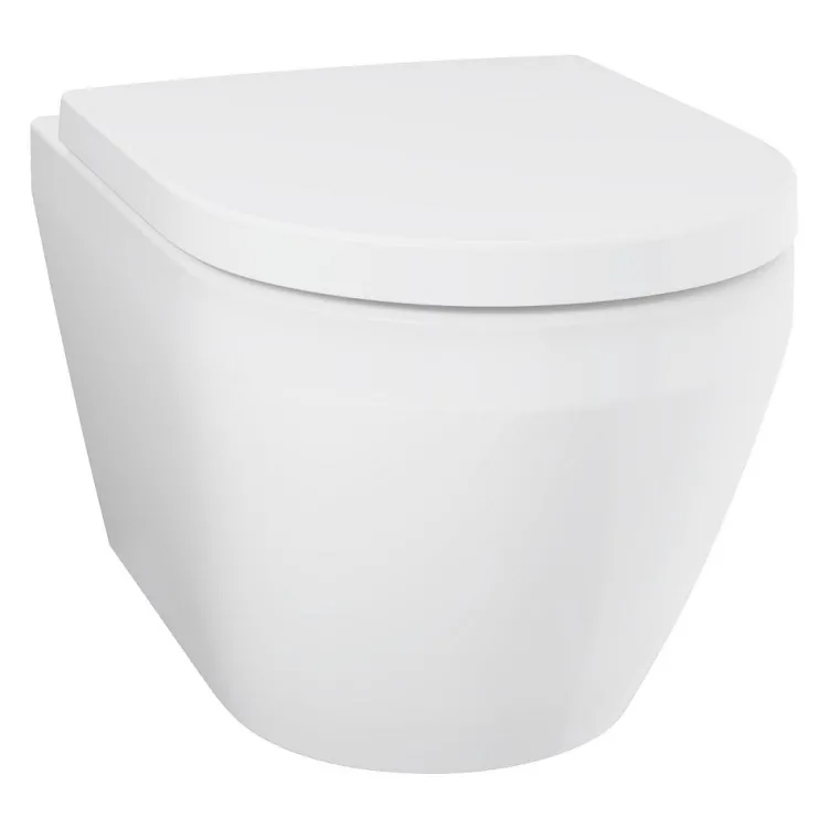 Tualetes pods piekaramais Grohe Euro Ceramic Rimless Triple Vortex ar Soft Close vāku, 102510SH00