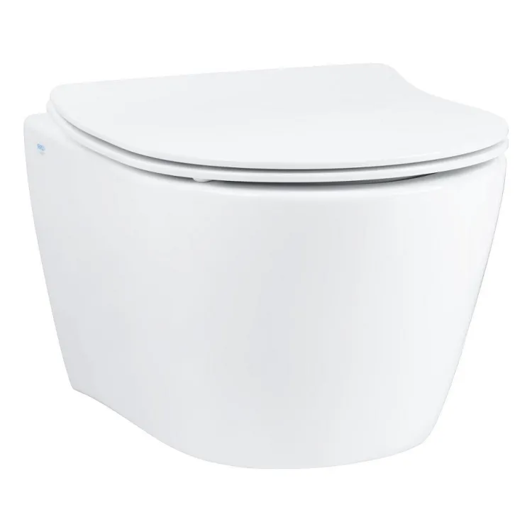 Komplekts Grohe SEREL Rimless WC+rāmis Rapid SL+poga Skate Cosmopolitan
