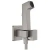 Iebūvējamā bidetta maisītāja virsapmetuma daļa Hansgrohe Square EcoSmart+, matēts melns hroms 29233340