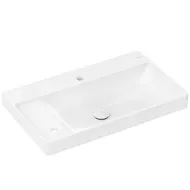 Vannas istabas izlietne Hansgrohe Xelu Q 800x480 mm ar 2 maisītāja caurumiem, plaukts kreisajā pusē 61031450