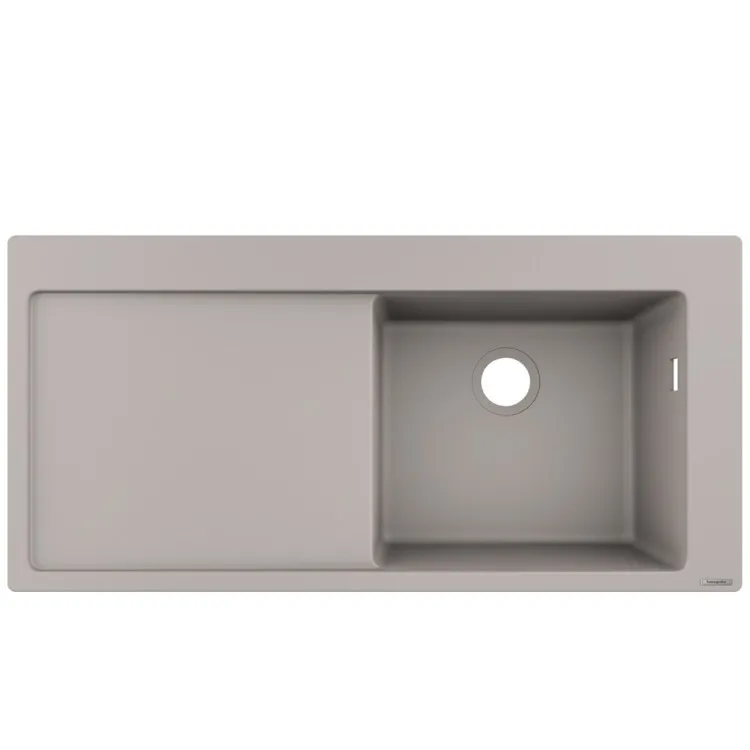 Virtuves izlietne Hansgrohe S514-F450 105x51cm, concrete grey L