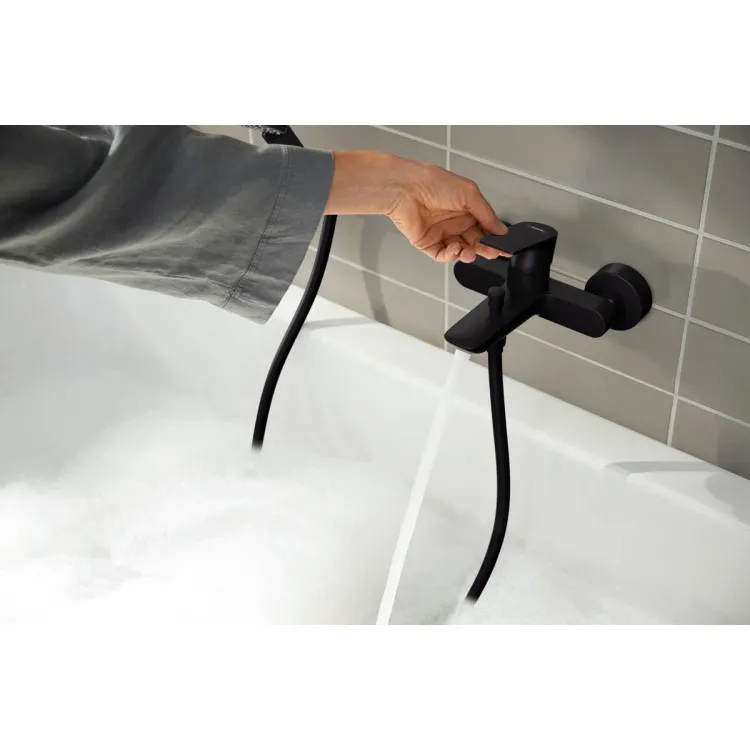 Vannas un dušas maisītājs Hansgrohe Rebris E, melns 72450670