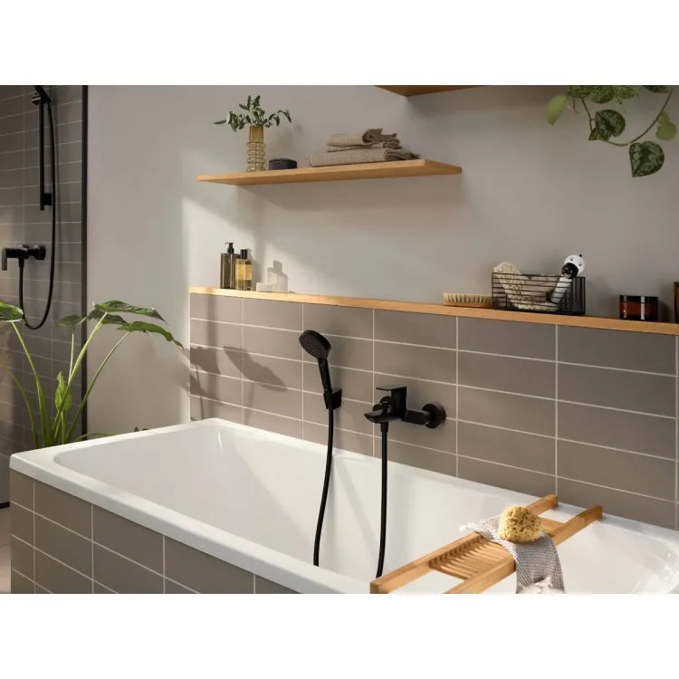 Vannas un dušas maisītājs Hansgrohe Rebris E, melns 72450670