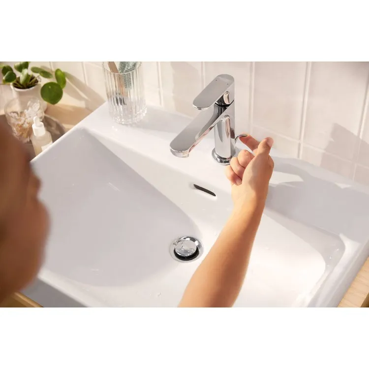 Izlietnes maisītājs Hansgrohe Rebris S 110 ar korķi, hroms 72517000