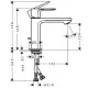 Izlietnes maisītājs Hansgrohe Rebris S 110 ar korķi, hroms 72517000