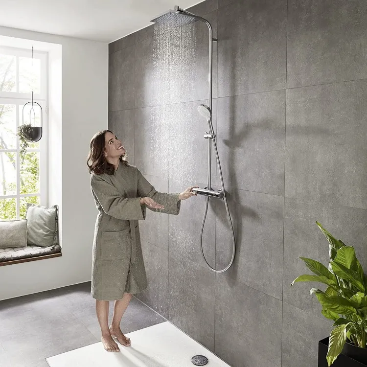Termostata dušas sistēma Hansgrohe Crometta E 240 termosta, 26785000