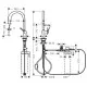 Virtuves izlietnes maisītājs ar filtrēšanas sistēmu 210 un izvelkamu izteku Hansgrohe  Aqittura M91, 76803800