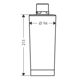 Filtrs ar ūdens mineralizāciju Hansgrohe Sport, 76830000