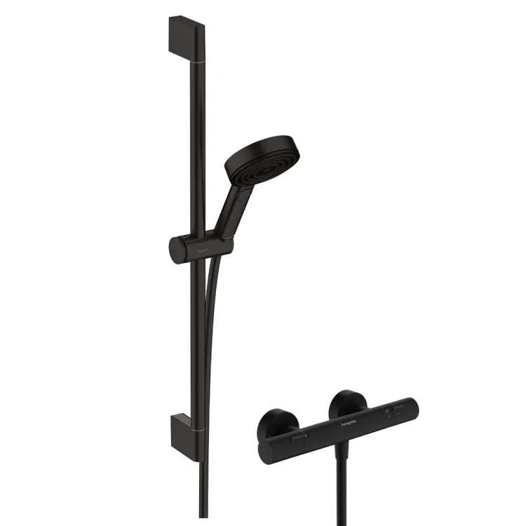Dušas termostata maisītājs Hansgrohe Ecostat Fine ar Pulsify Select S 105 3jet dušu, 24262670