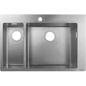 Virtuves izlietne Hansgrohe S711-F655 755x500mm, stainless steel