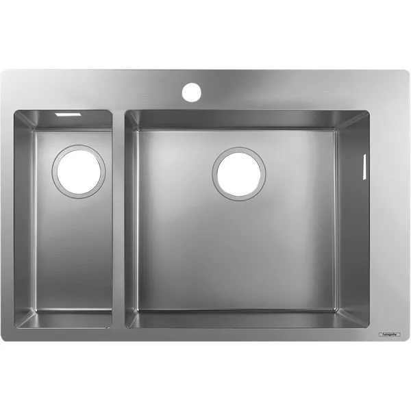 Virtuves izlietne Hansgrohe S711-F655 755x500mm, stainless steel