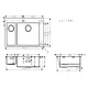 Virtuves izlietne Hansgrohe S711-F655 755x500mm, stainless steel