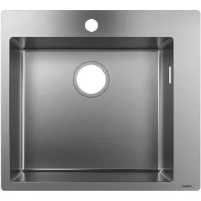 Virtuves izlietne Hansgrohe S711-F450 55x50cm, stainless steel