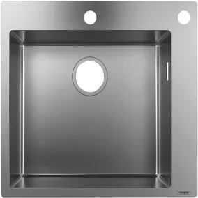 Virtuves izlietne Hansgrohe S711-F450 55x50cm, stainless steel