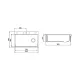 Virtuves izlietne HELIKA LARGUS 840x560mm, SQA104-710 Virtuves izlietne HELIKA LARGUS 840x560mm, SQA104-710