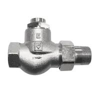 Radiatora atpakaļgaitas vārsts ar palielinātu caurplūdi 1/2'' Herz RL-1-E, taisns 1372301