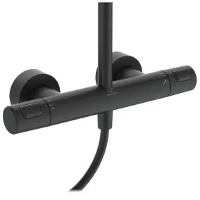 Dušas sistēma Ideal Standard Ceratherm T25, melna matēta A7545AXG