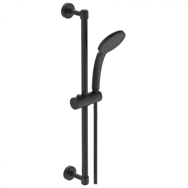 Dušas komplekts Ideal Standard IdealRain SOFT 100, melns matēts BD142XG