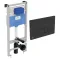 Iebūvējamais rāmis tualetes podam Ideal Standard WC ar melnu pogu,R020467/0115A6