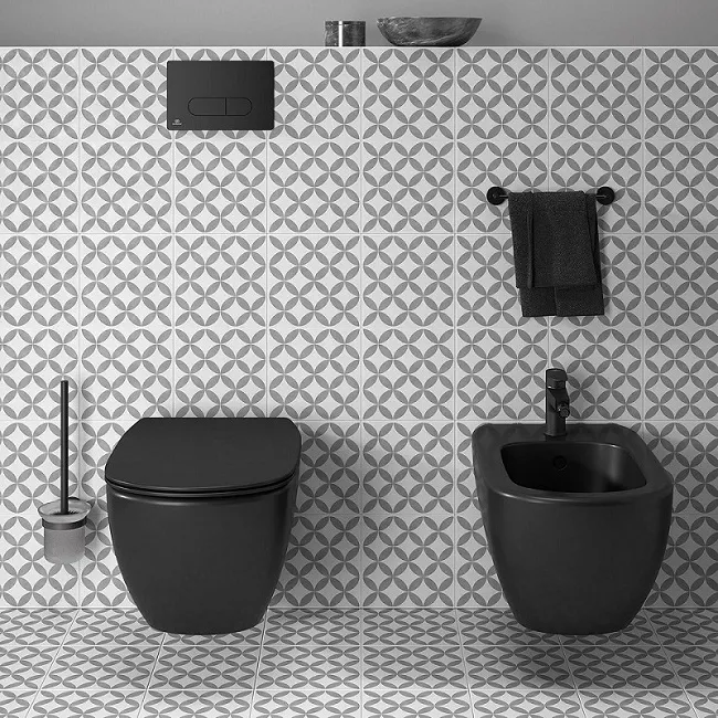 Iebūvējamais rāmis tualetes podam Ideal Standard WC ar melnu pogu,R020467/0115A6