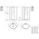 Dušas kabīne IFO Showerama 10-5 90x90cm, white/clear/frosted