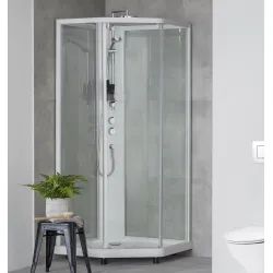 Dušas kabīne IFO Showerama 10-5 90x90cm, white/clear/frosted