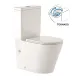 Tualetes pods Inter Ceramic Tornado Rimless ar Soft Close poda vāku, balts