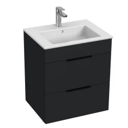 Vannas istabas skapītis ar izlietni Jika Cube 55cm, matēts antracīts