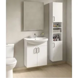 Vannas istabas skapītis ar izlietni Jika Euroline-N 60x49cm, balts