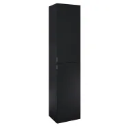 Vannas istabas augstais skapis Jika PURE 180x40x35cm, melns matēts