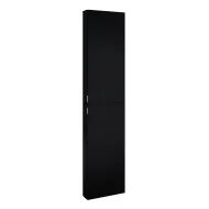 Vannas istabas augstais skapis Jika PURE 180x40x13cm, melns matēts