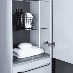 Vannas istabas augstais skapis Kame SOFT 160x35.4cm, TU/35-2/D34-SFT