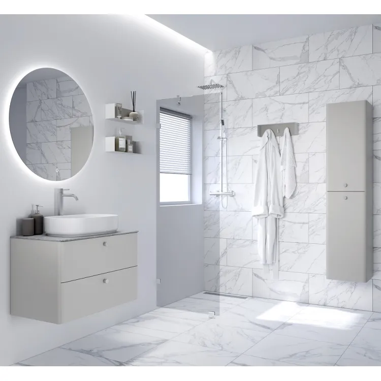 Vannas istabas skapītis zem izlietnes Kame SOFT 80cm, BU/8-3DR/D37-SFT