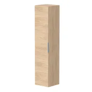 Vannas istabas augstais skapis KAME LIRIS 160x35cm, gaišs ozols